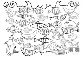 Vorschau - Spiele - Mathematik: Frische Fische Würfelspiel Zahlenraum 10/20 - Seite 3