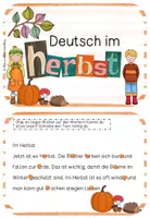 Vorschau - Arbeitsblätter - Minikartei "Herbst": Deutsch (gemischte Übungen) - Seite 2