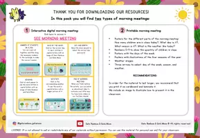 Vista previa - Decoración del aula - Interactive digital Morning Meeting + Printables - ENGLISH - página 1