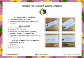 Vista previa - Unidades / Secuencias / Situaciones de Aprendizaje - LIBRO del ALFABETO - Plantillas del abecedario + imágenes - página 1