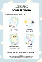 Vista previa - Unidades / Secuencias / Situaciones de Aprendizaje - Actividades sobre EL TIEMPO: grafomotricidad y vocabulario - página 1