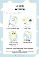 Vista previa - Unidades / Secuencias / Situaciones de Aprendizaje - WEATHER Activities: pre-writing skills - ENGLISH - página 1