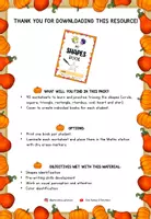 Vista previa - Unidades / Secuencias / Situaciones de Aprendizaje - SHAPE TRACING - Autumn Theme - ENGLISH - página 1