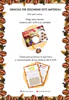 Vista previa - Unidades / Secuencias / Situaciones de Aprendizaje - JUEGO DE LOS NÚMEROS de Otoño + FICHAS - página 1