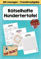 Vorschau - Arbeitsblätter - Rätselhafte Hundertertafel (Zahldarstellung +Orientierung Hundertertafel) - Deckblatt