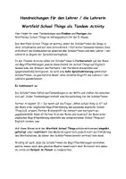 Vorschau - Arbeitsblätter - School things (Tandem Sheet) - Seite 1
