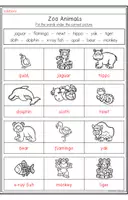 Vorschau - Arbeitsblätter - Zoo Animals - Vocabulary Worksheets - Seite 2