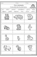 Vorschau - Arbeitsblätter - Zoo Animals - Vocabulary Worksheets - Seite 3
