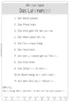 Vorschau - Arbeitsblätter - Lesespur "Laternenfest" (Klasse 2/3) - Seite 2
