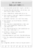 Vorschau - Arbeitsblätter - Lesespur "Laternenfest" (Klasse 2/3) - Seite 3