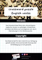 Vorschau - Spiele - Crossword puzzle - English verbs - Seite 1