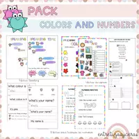 Vista previa - Unidades / Secuencias / Situaciones de Aprendizaje - Pack colors and numbers - Portada