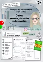 Vorschau - Unterrichtsreihen - Daten sammeln, darstellen und auswerten (Klasse 5) #edukiknaller2021 - Deckblatt