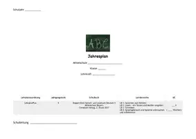 Vorschau - Lehrpläne/Lehrermaterial - Stoffverteilungsplan / Jahresplan - MS Deutsch 5 - Bayern - Seite 1
