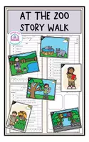 Vorschau - Arbeitsblätter - At The Zoo - Story Walk - Deckblatt