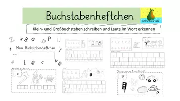 Vorschau - Arbeitsblätter - Deutsch: Buchstabenheft - Groß- und Kleinbuchstaben - Deckblatt
