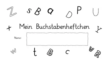 Vorschau - Arbeitsblätter - Deutsch: Buchstabenheft - Groß- und Kleinbuchstaben - Seite 1