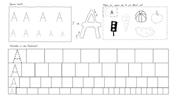 Vorschau - Arbeitsblätter - Deutsch: Buchstabenheft - Groß- und Kleinbuchstaben - Seite 2