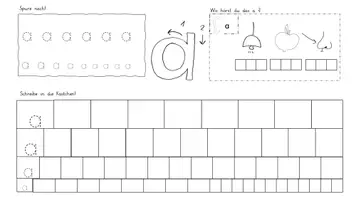 Vorschau - Arbeitsblätter - Deutsch: Buchstabenheft - Groß- und Kleinbuchstaben - Seite 3