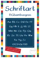 Vorschau - selbst erstellte Schriftarten - Schriftart BG bambusgras für die kommerzielle Nutzung - Deckblatt