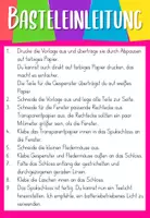 Vorschau - Mal- und Bastelvorlagen - Spukschloss Laterne - Bastelanleitung Grundschule - Seite 2