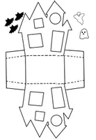 Vorschau - Mal- und Bastelvorlagen - Spukschloss Laterne - Bastelanleitung Grundschule - Seite 3