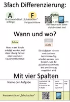 Vorschau - Anderer Materialtyp - Wochenplan Vorlage für die Deutschklasse - DaZ - 3fach Differenzierung - Seite 3