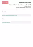 Vorschau - Arbeitsblätter - Leittexte für Projektprüfung - Wirtschaft und Beruf (AWT) - Seite 1