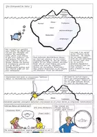 Vorschau - Arbeitsblätter - Das Eisbergmodell der Kultur - ein Comic - Seite 1