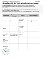 Vorschau - Arbeitsblätter - Grundbegriffe der Wahrscheinlichkeitsrechnung - Deckblatt