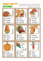 Vorschau - Spiele - Don´t say it! English autumn game - Seite 1
