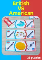 Vorschau - Spiele - British VS American English Puzzles - Deckblatt
