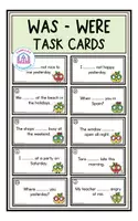 Vorschau - Arbeitsblätter - Was/Were - Task Cards - Deckblatt
