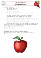 Vorschau - Lehrpläne/Lehrermaterial - Apfel | Die Apfelmeditation - für Kinder - Seite 1