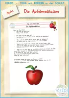 Vorschau - Lehrpläne/Lehrermaterial - Apfel | Die Apfelmeditation - für Kinder - Deckblatt