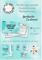 Vorschau - Spiele - Spiele- & Übungskartei - Förderung emotionaler Kompetenz - Deckblatt