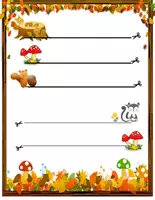 Vorschau - Arbeitsblätter - Herbst - Schneiden üben, Kleben, Basteln mit Naturmaterialien - Seite 3