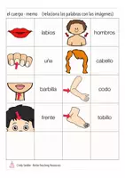 Vorschau - Spiele - partes del cuerpo Memo Spanisch - Seite 3