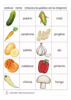 Vorschau - Spiele - Spanisch Wortschatz Spiel Gemüse Memory - verduras - Seite 2