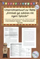 Vorschau - Stundenentwürfe - Unterrichtsentwurf/Lehrprobe zur Reihe `Kriminell gut zuhören´ - Deckblatt