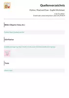Vorschau - Arbeitsblätter - Clothes / Read and Draw - English Worksheet - Seite 1