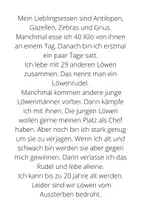 Vorschau - Arbeitsblätter - Mein Name ist Löwe - Seite 1