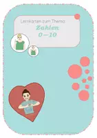 Vorschau - Fördermaterial/Inklusion - Bildkarten - Spielset zu Zahlen 0-10 / Gebärdensprache - Deckblatt