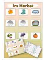 Vorschau - Arbeitsblätter - Materialpaket Wortschatz Herbst klein DaZ - Deckblatt