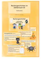 Vorschau - Arbeitsblätter - Rechengeschichten ZR20 Halloween - Deckblatt