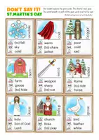 Vorschau - Spiele - Don´t say it! Martinstag Englisch - Seite 1