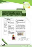 Vorschau - Stundenentwürfe - Ausgearbeitetes Unterrichtsmaterial INFLATION 1923 zur Zeit der Weimarer Republik (Geschichte/GPG) - mit Gruppenarbeiten + Stundenverlauf + Tafelbild uvm. - Deckblatt