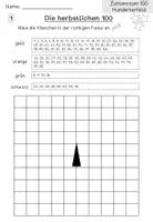 Vorschau - Arbeitsblätter - Zahlenraum 100 | Hundertertafel | Orientierung | Malen - Seite 3