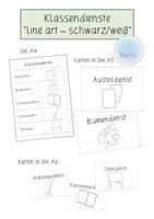 Vorschau - Poster - Klassendienste ("line art"/sw) - Deckblatt