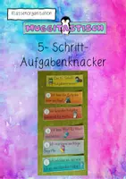 Vorschau - Arbeitsblätter - Selbstständig eine Aufgabe erschließen: der Aufgabenknacker - Deckblatt